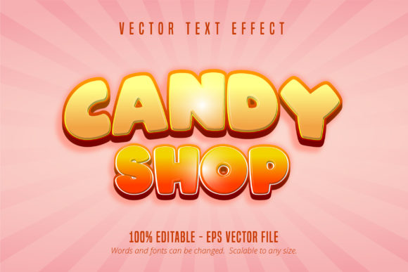 Candy Shop Text: A Sweet Game Style Effect