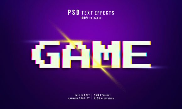 Creative Game 3D Editable Text Effects