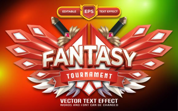 Fantasy 3d Game Logo with Text Effect