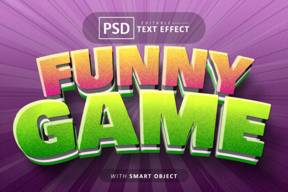 Funny Game Cartoon Style Text Effect