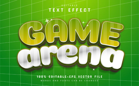 Game Arena Cartoon Text Effect: Vibrant Design for Your Projects