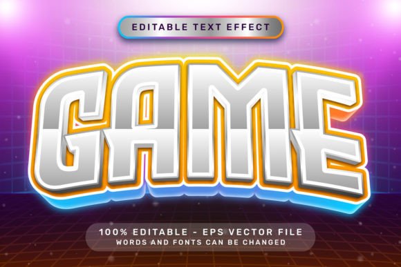Game Effect and Editable Text: Your Ultimate 3D Design Asset