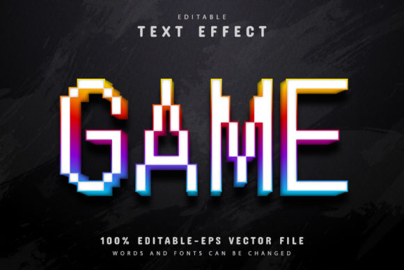 Game Pixel Text Effect: A Retro Vector Design for Creators