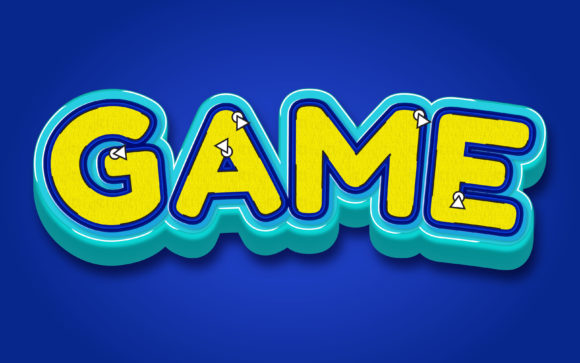 Game Text Effect Editable Style for Dynamic Designs