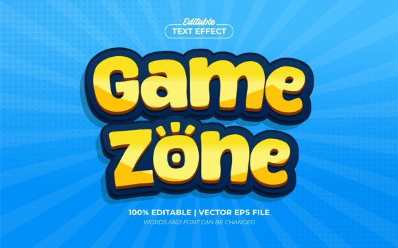 Game Zone 3d Editable Text Effect