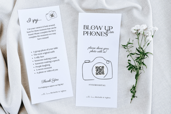 I Spy Blow Up Wedding Game Template