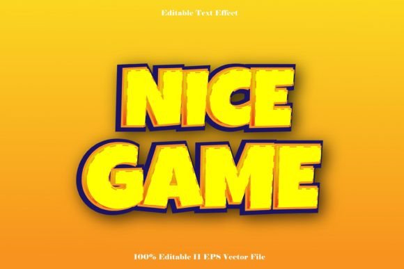 NICE GAME Editable Text Effect for Dynamic Typography