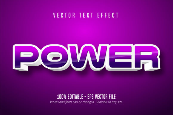 Power Game Style Editable Text Effect