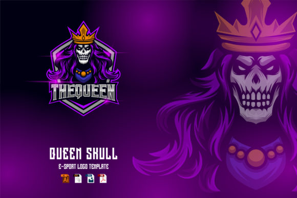 Queen Skull Game E-Sport Logo Design: A Powerful Brand Asset