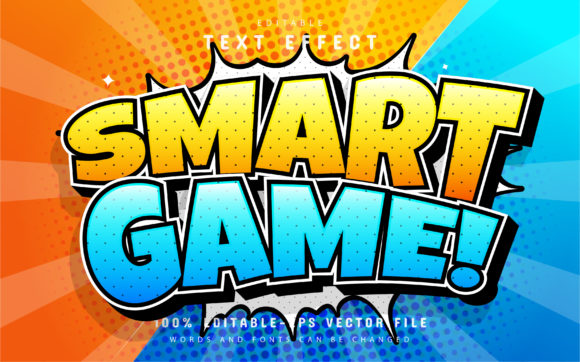 Smart Game Comic Text Effect for Dynamic Designs