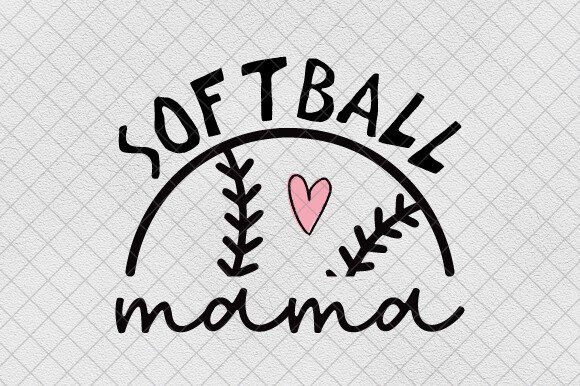 Softball Game Day PNG & Mama SVG for Designs