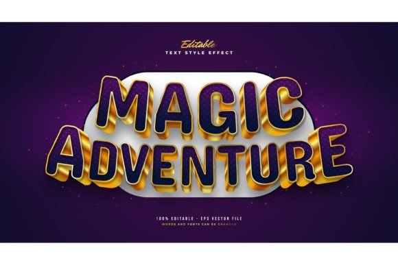 Transform Your Designs with the Magic Adventure Game Text Effect
